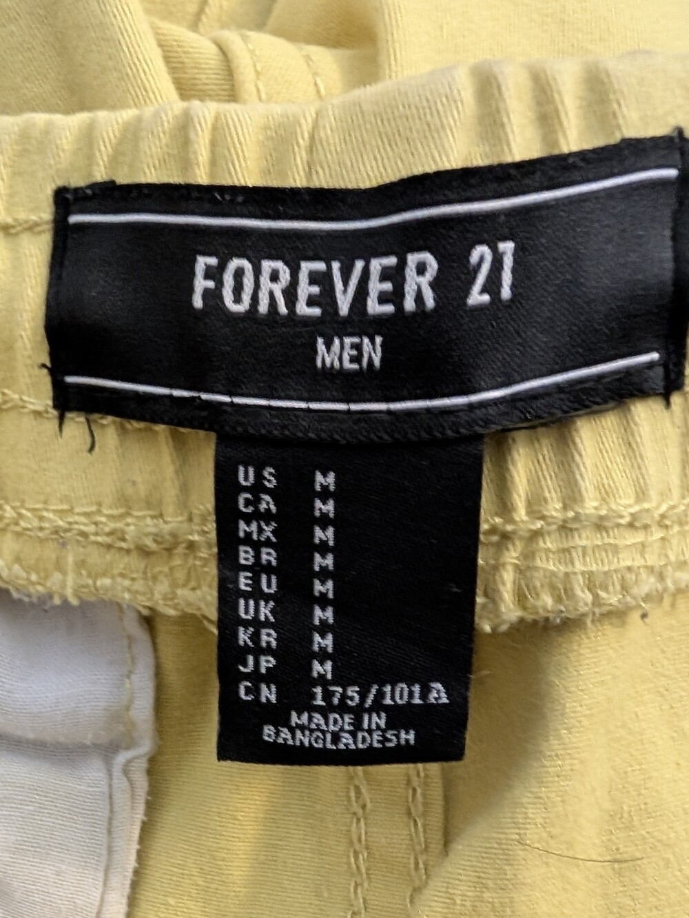 Forever 21 Men Yellow Shorts - Picture 5 of 6